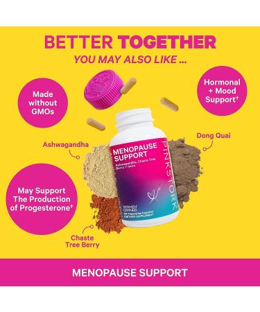Pink Stork Menopause Support Tea - Organic Blend with Black Cohosh & Dong Quai for Hot Flash Relief, Stress & Mood Support - 15 Sachets - Buy Online on GoSupps.com