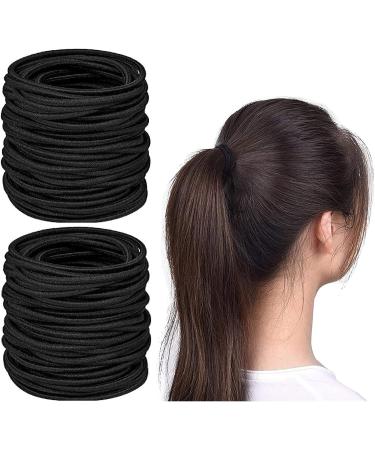 WROLY Hair Bands: 50-Pack Elastic Hair Bands for Women and Girls - Ponytail Holders, Hair Bobbles, Hair Ties - 4mm Hairbands - Buy Online on GoSupps.com