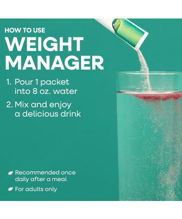 Nature's Way Weight Manager Drink Mix Packets Supports Craving Management & Abdominal Fat Loss*(1) with Clinically Studied Ingredients Plant-Based Fiber No Sugar Mixed Fruit Flavored 30 Packets - Buy Online on GoSupps.com