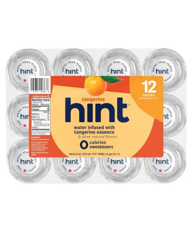 Buy Hint Water Tangerine - Zero Sugar Zero Calories Pure Tangerine Infused Water (Pack of 12) - International Shipping Available - Buy Online on GoSupps.com