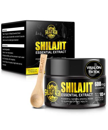 Shilajit Pure Himalayan Organic Shilajit Resin - Gold Grade 100% Shilajit with 85+ Trace Minerals & Fulvic Acid for Focus & Energy Immunity 50 Grams