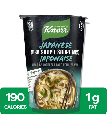 Knorr Rice Noodle Cup for a Light Soup Meal or Snack Ready in 5 mins Japanese Miso Low Fat Vegetarian and no Artificial Flavours Count of 8 (56g 8 448g) Miso 56 g (Pack of 8) - Buy Online on GoSupps.com
