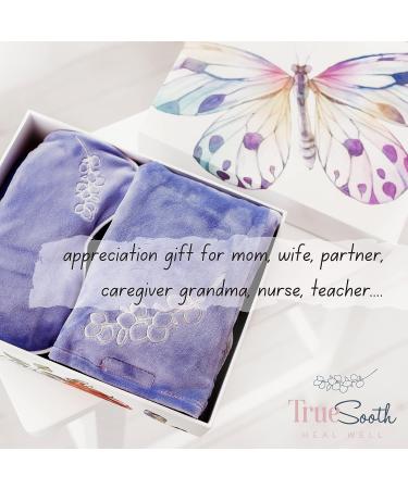 Relaxation Gifts for Women: Heated Lavender Neck Wrap & Eye Mask Set - Microwavable, Destress, Mother's Day, Birthday, Thank You Gifts - Buy Online on GoSupps.com