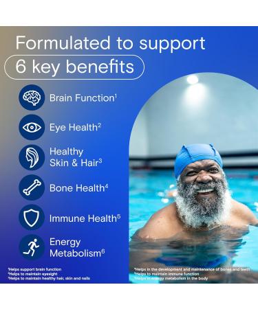 One A Day Men 50 Plus Multivitamin Gummies- Advanced Multivitamin Gummy with Brain Function & Immunity Support Formulated with Vitamins & Minerals for Men 50+ 130 Gummies - Buy Online on GoSupps.com