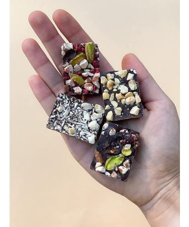 JOJO's Dark Chocolate Hemp Bites - Plant Based Protein, Low Sugar, Vegan Snack - Variety Pack 3.9oz (4 Count) - Buy Online on GoSupps.com