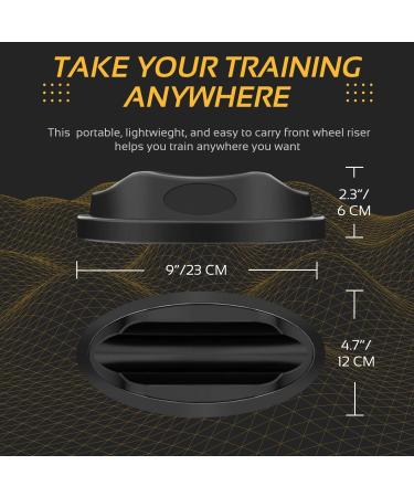 Flexziion Front Wheel Support for Bicycle Trainer - Indoor Cycling Accessory Stable Plastic Riser Block in Black - Buy Online on GoSupps.com