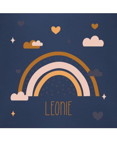 Personalized Baby Bib with Name - Boho Rainbow 1 Navy Blue | Shirtracer Gifts - Buy Online on GoSupps.com