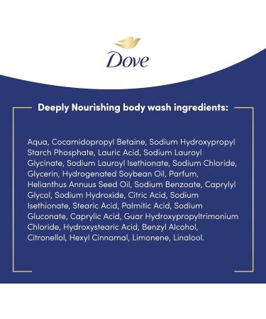 Dove Deeply Nourishing Body Wash 450ml - Microbiome-Gentle Cleanser for Softer, Smoother Skin - Buy Online on GoSupps.com