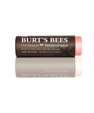 Burt's Bees 100% Natural Tinted Lip Balm - Pink Blossom Shea Butter & Botanical Waxes | Buy 2 Tubes Internationally - Buy Online on GoSupps.com