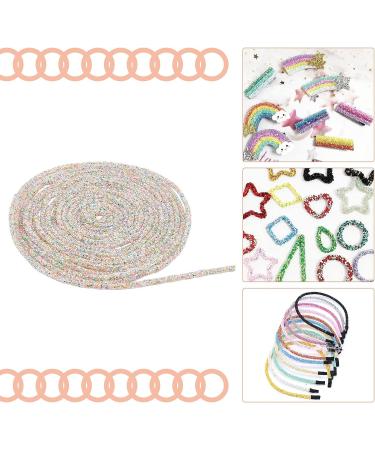 GORGECRAFT 5.5 Yards 6MM Sequin Rhinestone Tube Cord Rope - Silver Bling Trim for Crafts, Wedding Dress, Costume - PVC Tubular Synthetic Rubber Cords - Buy Online on GoSupps.com