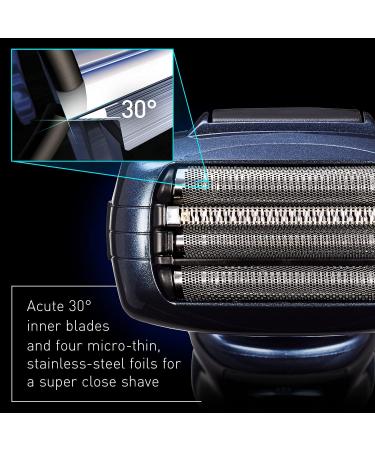 Panasonic Arc4 ES-LA63AA Electric Razor for Men - 4-Blade Rechargeable Shaver with Trimmer - Wet/Dry Foil Shaver - Blue - 1 Count - Buy Online on GoSupps.com