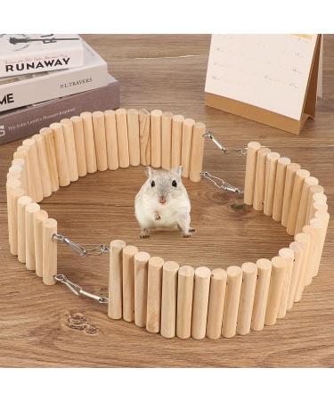 SOSPIRO Wooden Hamster Ladder Bridge - Small Animal Climbing Stair Toy for Hamsters & Chipmunks - Buy Online on GoSupps.com