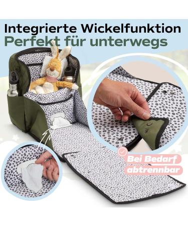 Little AMY Diaper Backpack - Multifunctional Baby Bag with Integrated Diaper Pad Extra Large Capacity & Stroller Attachment - Water-Repellent International Shipping - Buy Online on GoSupps.com