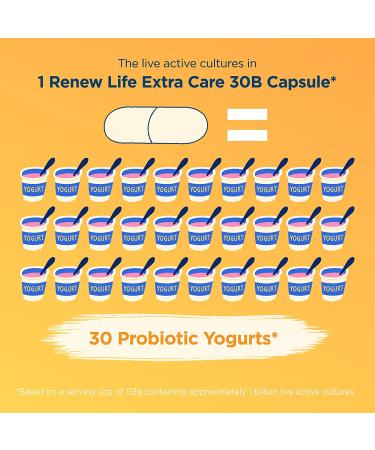 Renew Life Ultimate Flora Probiotic Extra Care - 30 Billion Live Cultures, 30 Veg Capsules - Buy Online on GoSupps.com