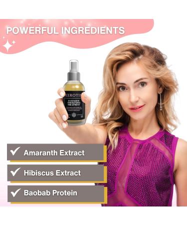 Worldwide Nutrition Kerotin Nourishing Thickening Spray Treatment - Revitalize Hair Heat Protectant 4 Oz & Key Chain - Buy Online on GoSupps.com