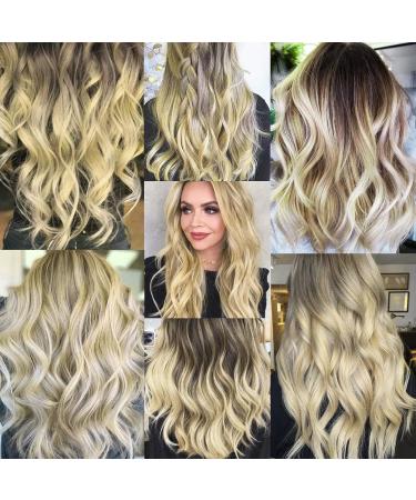 Blonde Clip-In Hair Extensions for Girls | 17 Inch Colorful Curly Wavy Highlights | 12 Pcs Kids & Women's Hair Accessories - Buy Online on GoSupps.com