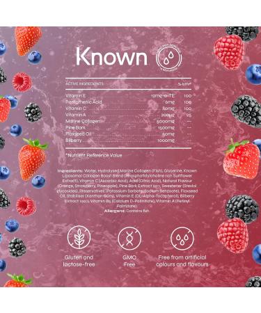 Advanced Hydrolyzed Marine Collagen Liquid Bottle 5000mg Collagen Vitamins A C Skin Support Summer Fruit Flavor 14 Servings - Buy Online on GoSupps.com