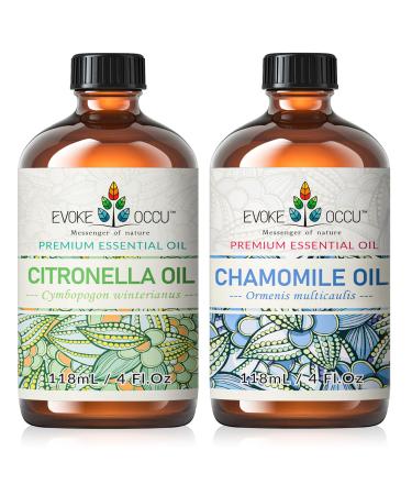 EVOKE OCCU Citronella Essential Oil and Chamomile Essential Oil - 4 Fl Oz
