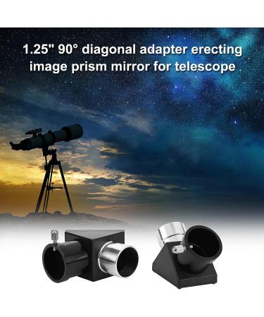 Bindpo 1.25 90 Degree Diagonal Mirror Adapter for Telescope Eyepiece - Optical Prism for Erecting Image - Zeniths Mirror - Buy Online on GoSupps.com