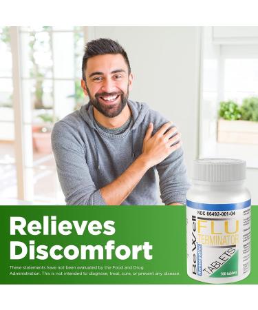 RICHARD CLEMENT MD NUTRITION Be Well Cold and Flu Relief Tablets 100 Count (Pack of 1) White - Buy Online on GoSupps.com