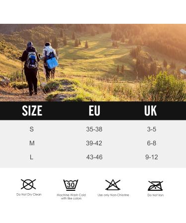 Forvo Merino Hiking Socks - 3 Pairs for Men & Women | 60% Wool Thermo Winter Socks | Outdoor Trekking Sports Socks 43-46 - Dark Gray - Buy Online on GoSupps.com