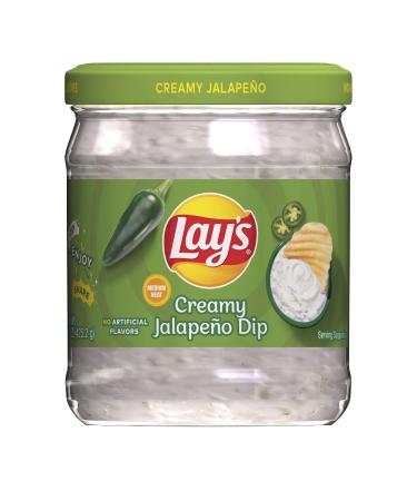 Lay's Creamy Jalapeno Dip, 15oz Jar