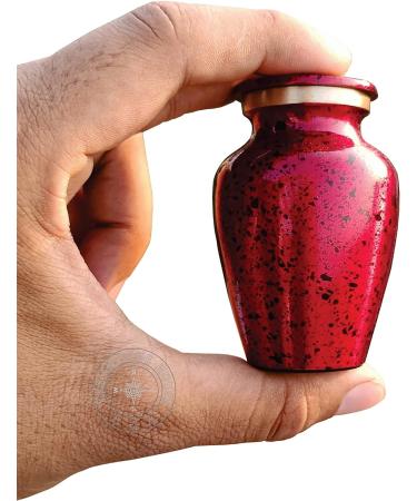 Mini Red Small Cremation Keepsake Urn for Human Ashes - Beautiful Celebration of Life - Timeless Comfort in Red Box - Buy Online on GoSupps.com