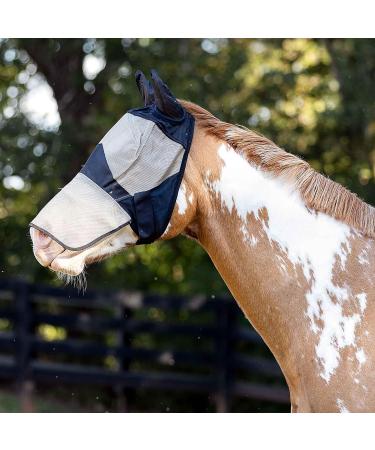 Buy Horze Fly Hood for Horses - UV Protection Ear & Nostril Coverage Brown | International Shipping Available - Buy Online on GoSupps.com
