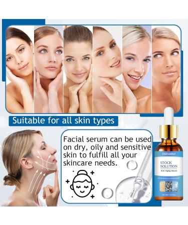 Stock Solution Facial Serum - Moisturizing Collagen Serum for All Skin Types | Hydrating & Nourishing Skin Care - Buy Online on GoSupps.com