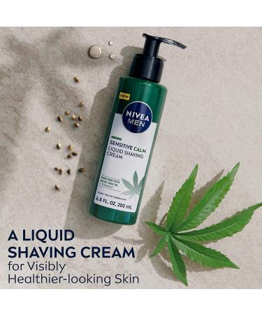 NIVEA MEN Sensitive Calm Shaving Cream with Vitamin E & Hemp Oil - 3 Pack, 6.8 Fl Oz Bottles - Buy Online on GoSupps.com
