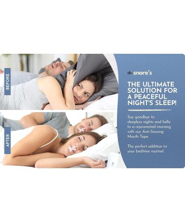 Dr. Snore's Premium Mouth Tape for Better Sleep and Instant Snoring Relief - 60PCS - Buy Online on GoSupps.com