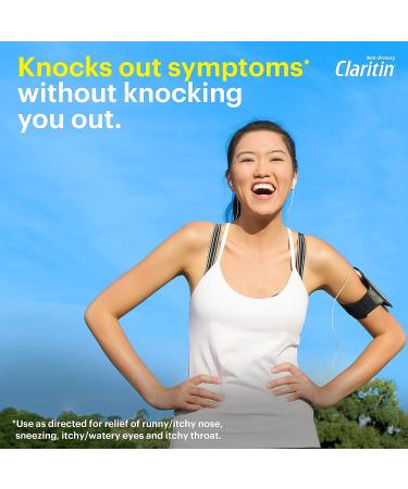 Claritin 24hr Non-Drowsy Allergy Medicine - Loratadine Antihistamine Liqui-Gels - 100 Total Liqui-Gels - Buy Online on GoSupps.com