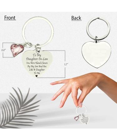 Daughter in Law Gifts: Mirror Compact & Keychain Set | Sentimental Gift for Birthday & Mother's Day - Buy Online on GoSupps.com