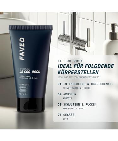 Groomed Rooster Men's Intimate Care Cream 'Le Coq Rock' Deodorant for Irritation Sweat and Unpleasant Odors 80 ml - MADE IN GERMANY - Buy Online on GoSupps.com