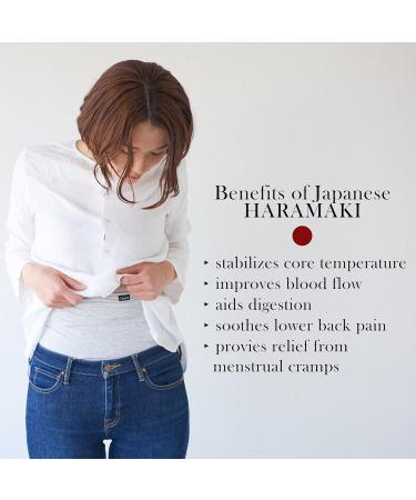 CHARM Thermal Belly Band Haramaki - Men & Women Stomach Warmer Maternal Belt - Navy Blue - Buy Online on GoSupps.com