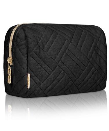 Boacay Small make-up bag travel cosmetic bag for women girls & children make-up bag & organizer for wallets cultural bags mini-etui (small 1) Panther Black