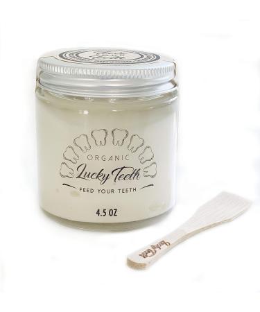 Lucky Teeth Organic Toothpaste Natural Remineralizing Formula for Strong Teeth and Healthy Gums (4.5 oz) - Buy Online on GoSupps.com