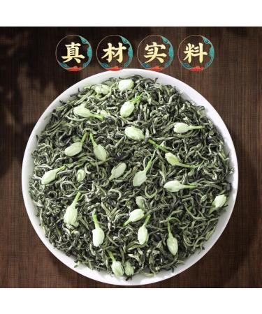 HQZM Premium Jasmine Green Tea 125g Bag Jasmine Floating Snow Strong Aroma Tea - Buy Online on GoSupps.com