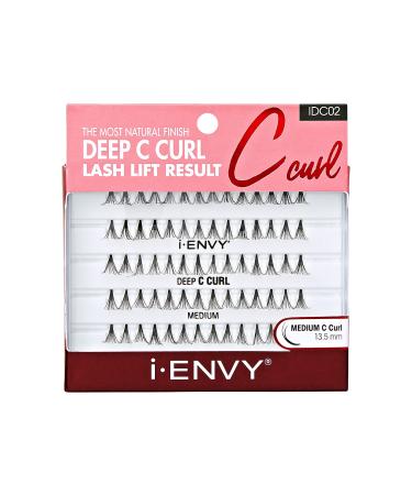 iENVY False Eyelashes Deep C Curl Individual Lashes Natural Finish Eyelash (Medium)