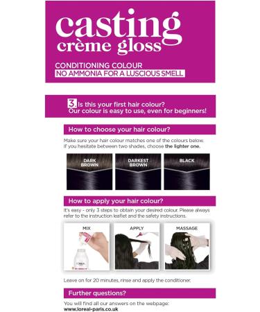 L'Oreal Casting Cream Gloss Hair Color 210 - Bluish Black | Long-lasting Shine - Buy Online on GoSupps.com