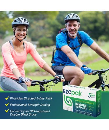 EZC Pak 5-Day Tapered Immune Support Booster - Vitamin Immune Support Supplement Echinacea Zinc Vitamin C Vitamins for Immune System Support Immune Boosters for Adults - Immune Support Vitamins 1 Count (Pack of 1) - Buy Online on GoSupps.com