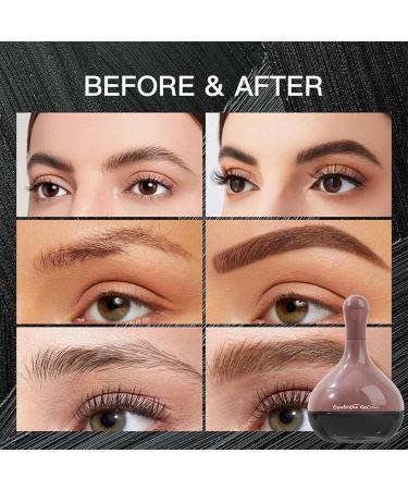 Eyebrow Mascara - 2-in-1 Waterproof and Volumizing Makeup - Anti-Smudge Cream Tint For Women Beginners Evening Travel Party Work Wedding - Buy Online on GoSupps.com