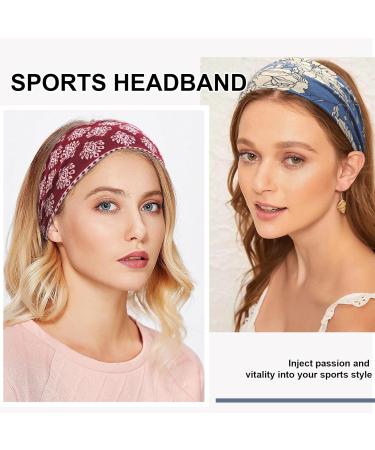 Kavya Women's Sport Headband Set - 6 Thin Hair Bands for Yoga & Workouts - Red Hair Accessories - Buy Online on GoSupps.com