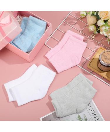 Breathffy 8 Pairs Aloe Fuzzy Moisturizing Heel Socks Bulk 4 Colors Aloe Infused Heel Socks for Women Toeless Socks Non Slip Heel Socks for Dry Cracked Feet Heel Sleeves Softening Calluses - Buy Online on GoSupps.com