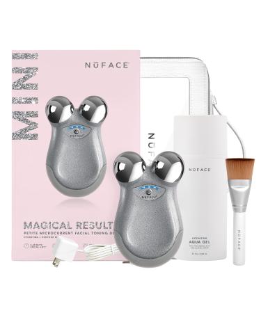 NuFACE MINI Starter Kit Holiday Collection + Hydrating Aqua Gel + Applicator Brush