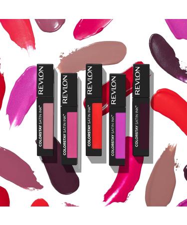 Revlon Colorstay Satin Ink Liquid Lipstick - Long-Lasting Rich Color 005 Silky Sienna Infused with Black Currant Oil 1 Piece - Shop Internationally! - Buy Online on GoSupps.com