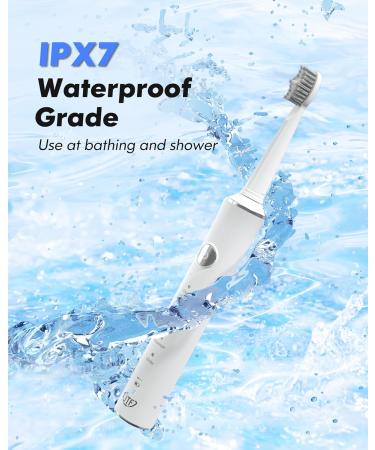 JTF Sonic Electric Toothbrush for Adults | 8 Brush Heads 5 Modes Travel Holder | Rechargeable 2-Minute Timer 45 Days Use - Best International Shipping - Buy Online on GoSupps.com