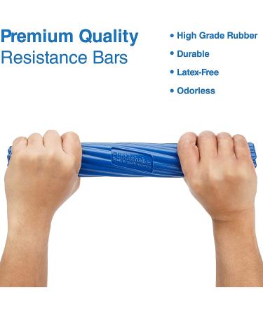FlintRehab Premium Flex Therapy Bar (3 Pack) - Relieve Tennis & Golfers Elbow Pain - Arm Exercise & Grip Strength - 3 Resistance Bars for Injury Recovery - Buy Online on GoSupps.com