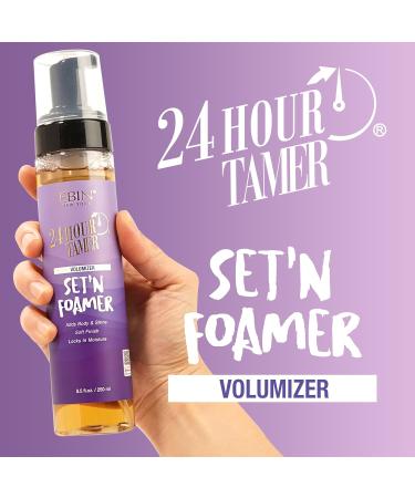 24 Hour Tamer Set'n Foamer Volumizer 8.5oz/ 250ml - Enhance Volume & Shine Define Curls & Waves Soft Finish with Lightweight Texture Locks in Moisture Nourishes Curls No Flake 8.5 Fl Oz (Pack of 1) Volumizer - Buy Online on GoSupps.com