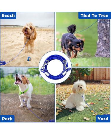 Durable 4.5m Cable Ties for Small Dogs | Lightweight Dog Tensioning Cable up to 15.9kg | Secure Dog Runner for Courtyard & Camping - Buy Now! - Buy Online on GoSupps.com